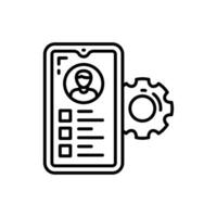 UI UX design Outline Icon, illustration vector