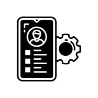 UI UX design Glyph Icon, illustration vector
