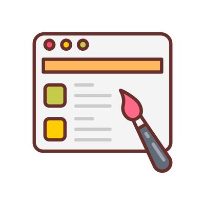 Web Design Filled Icons , illustration