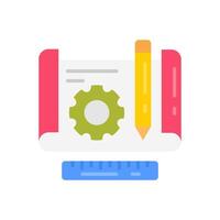 Prototyping Flat Icons, illustration vector