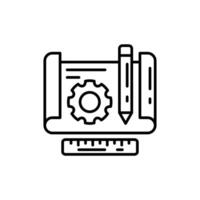 Prototyping Outline Icon, illustration vector
