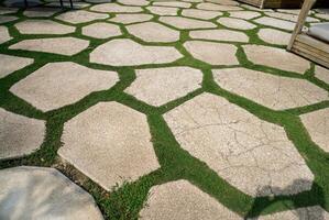 abstract floor from big stone photo