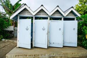 changing room at a beach, place to change clothes photo