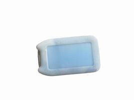 Ice pack ice gel,blue ice isolated on white background. photo