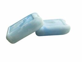 Ice pack ice gel,blue ice isolated on white background. photo