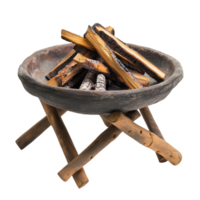 Camping Fire Pit Tripod for Outdoor Cooking and Relaxation on transparent background png