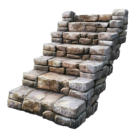Ancient Stone Stairs for Historical and Architectural Use on transparent background png