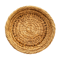 Artistic Top View of a Bread Basket for Culinary Use on transparent background png