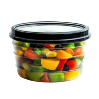 Versatile Durable Plastic Food Storage Container for Kitchen Organization on transparent background png