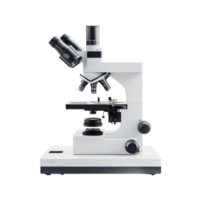 Elegant Microscope on a Elegant Surface for Scientific Analysis on transparent background png