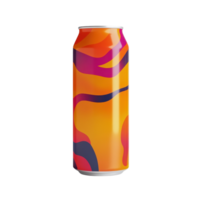 Empty Soda Can Mockup for Beverage Branding and Advertising on transparent background png