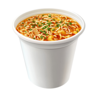 Instant Noodles Isolated for Culinary Use on transparent background png