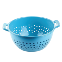 Lightweight Plastic Colander Isolated on White Background for Kitchen Use on transparent background png