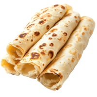 Delicious Lefse Isolated on White Background for Culinary Use on transparent background png