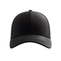 Structured black cap on display isolated transparent png
