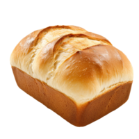 Freshly baked loaf of bread on a clean surface isolated transparent png