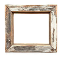 Rustic wooden frame suitable for art display isolated transparent png