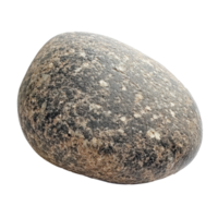 A smooth, rounded stone with a textured surface isolated transparent png