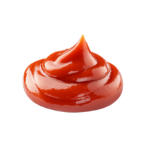 Bright red ketchup squeeze on a white background transparent png