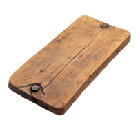 Rustic wooden cutting board on a white background transparent png