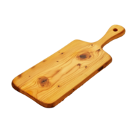 Wooden cutting board on a plain countertop transparent png