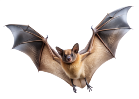 Bat in flight showcasing its wings and anatomy png
