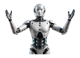 Advanced humanoid robot showcase png