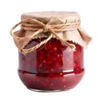 fatti in casa lampone marmellata nel un' bicchiere vaso con coperchio png