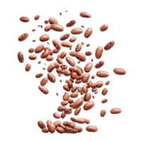 Brown beans on a white background png