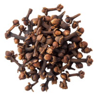 Ground clove buds arranged in a decorative mound png