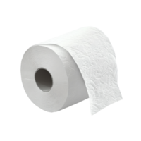 Soft white roll of tissue paper on a flat surface png