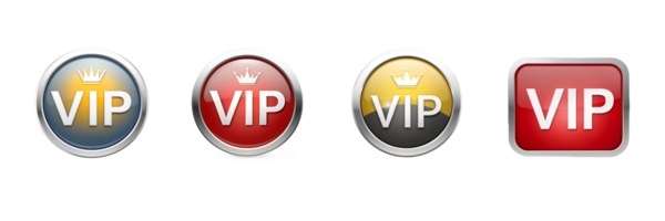 VIP badges for exclusivity and status png