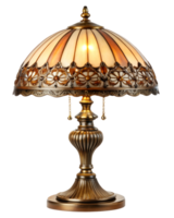 Intricate stained glass table lamp png
