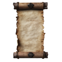 An ancient scroll with rustic edges and seals png