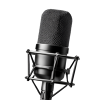 Studio microphone ready for recording session png