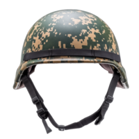 Front view of camo pattern helmet png