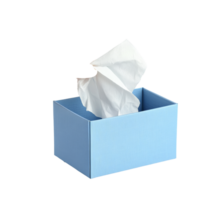 Soft tissues in a blue box on a plain background png
