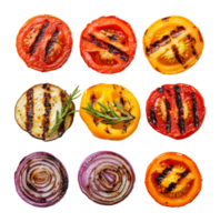 Grilled veggies for summer BBQ png