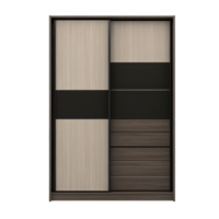 Modern sliding wardrobe with sleek design features png