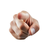 Hand pointing at viewer in bright light png