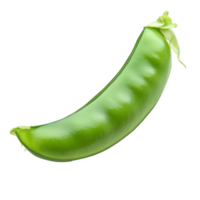 Fresh green snap pea on a white background png