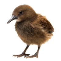 Young bird standing gracefully on soft surface png
