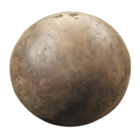 Rustic sphere on white background png
