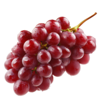 Fresh red grapes with droplets of water on them png