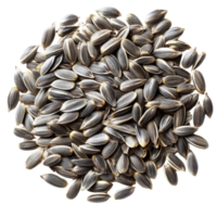 Close up of sunflower seeds on a white background png