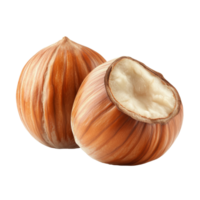 Close up of hazelnuts on light background png