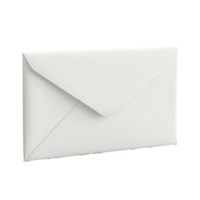 Simple white envelope on a plain background png