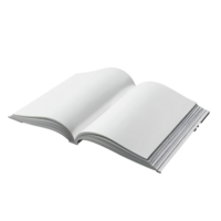 A blank open book resting on a table at noon png