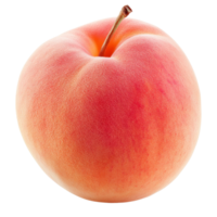 Fresh peach resting on a plain background png