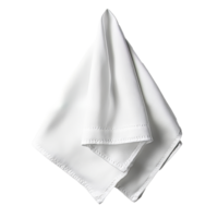Simple white handkerchief folded neatly on display png